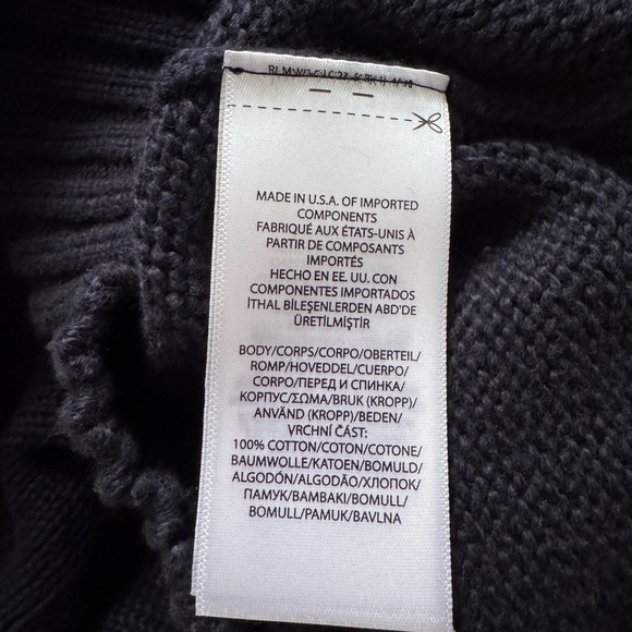 NWT Polo Ralph Lauren Unisex The Iconic Flag Sweater Navy Fall American Size M - Picture 6 of 7